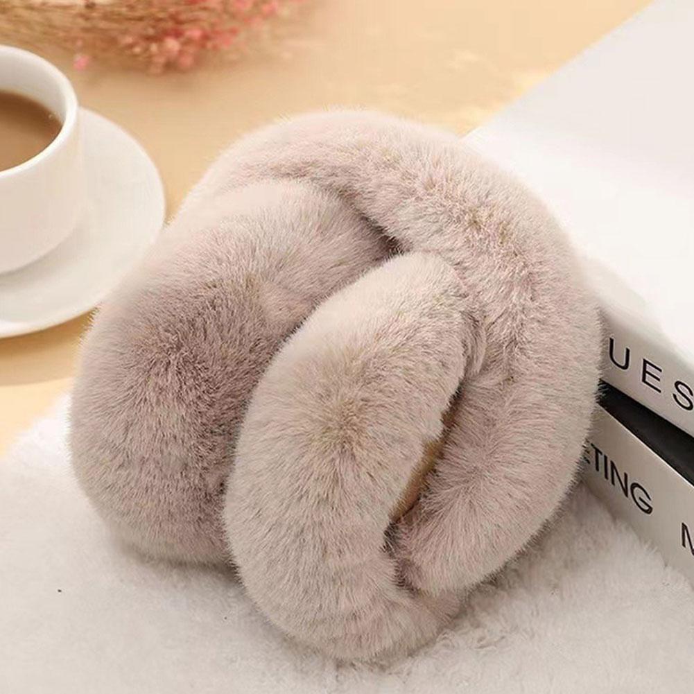Fashion Earmuffs Outdoor Cold Protection Women Men Faux Fur Ear-Muffs Foldable Earflaps Soft Plush Ear Protectors