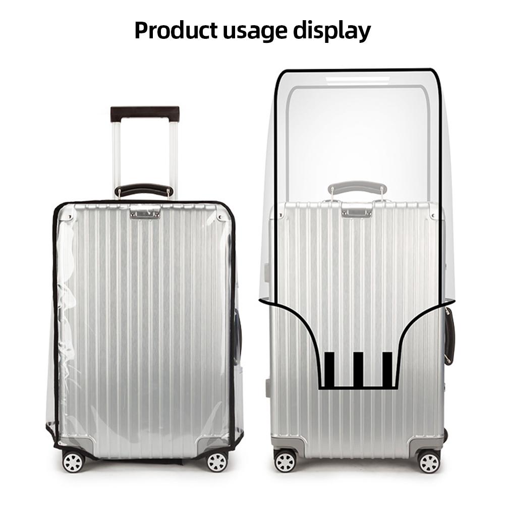 18-30inch Clear Suitcase Cover Protector Transparent Travel Luggage Protector PVC Waterproof Wheeled Suitcase Travel Accessories