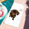 Funny Cute Dachshund Towel Quick Dry Soft Yoga Swimming Fitness Mountain Climbing Large Beach Towels