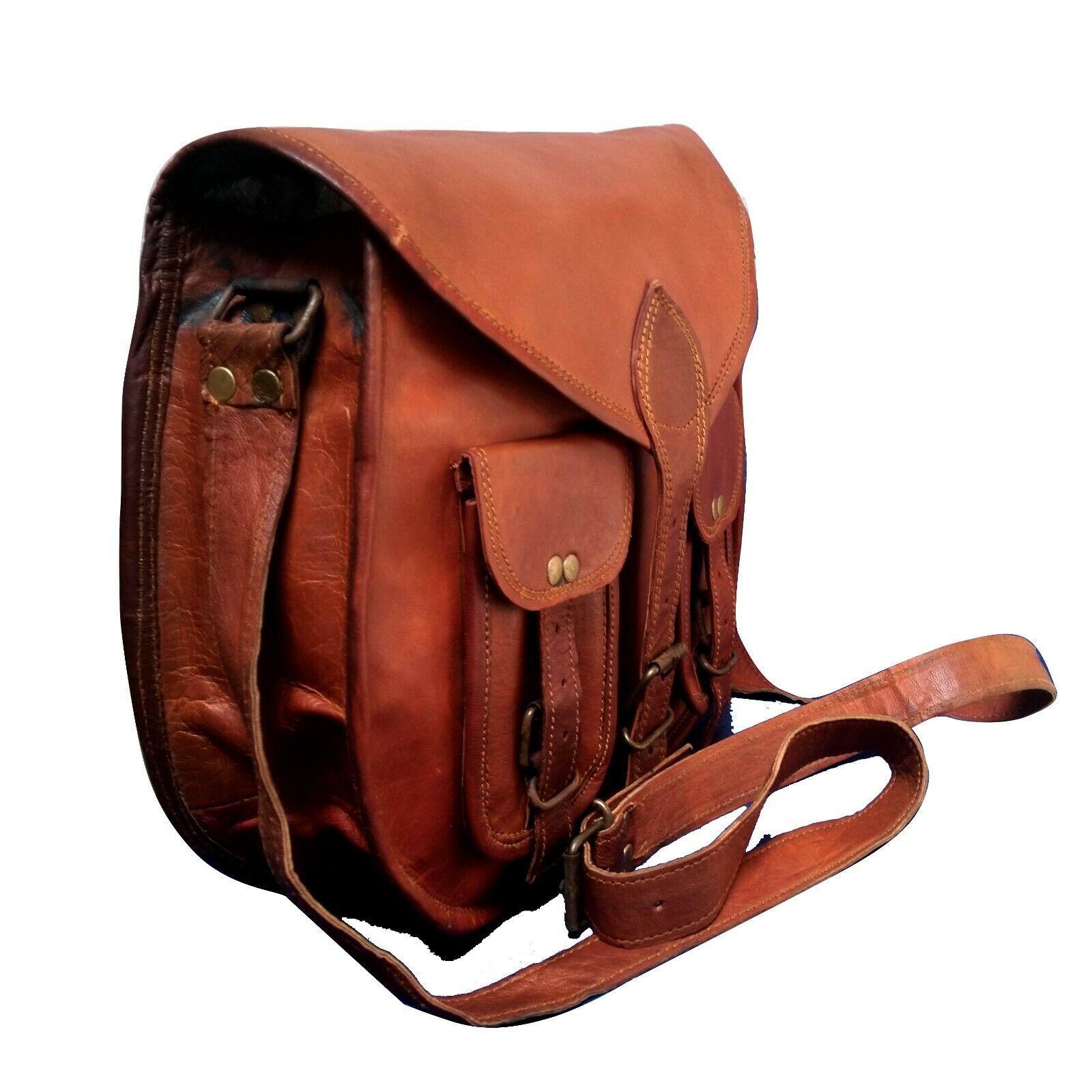 Сумка женская новая натуральная козья кожа винтажная сумка-мессенджер через плечо большая — фото 5