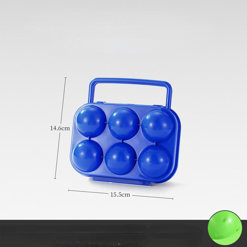 

Держатель для яиц, ящик для хранения еды, держатель, контейнер, аксессуары, поставки, пластик, современный прямоугольный глянцевый 6 сеток синий