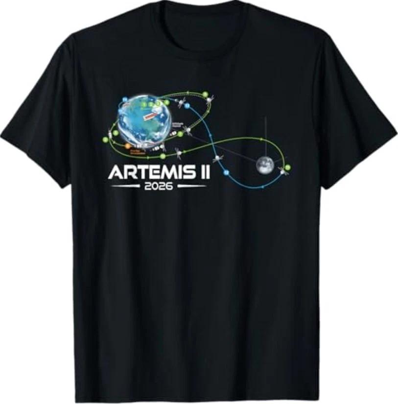 Artemis 2 Route Map SLS Rocket 2026 to The Moon and Beyond T-Shirt XL