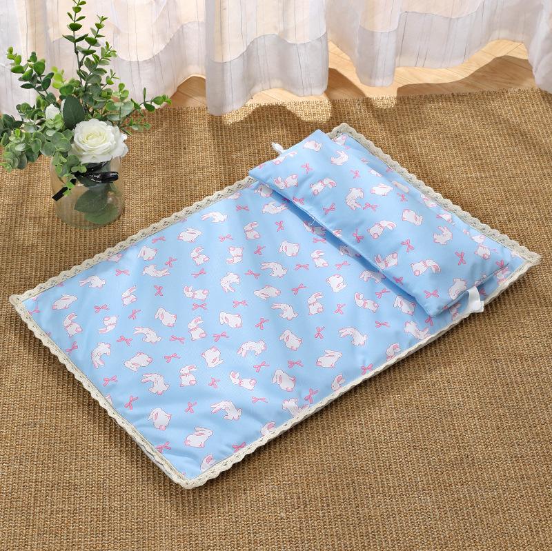 Summer Pet Mat Mat Cat Mat Mat Waterproof Non-stick Fur Cat Mat Cooling Straw Mat Puppy Mat Cat Litter Mat