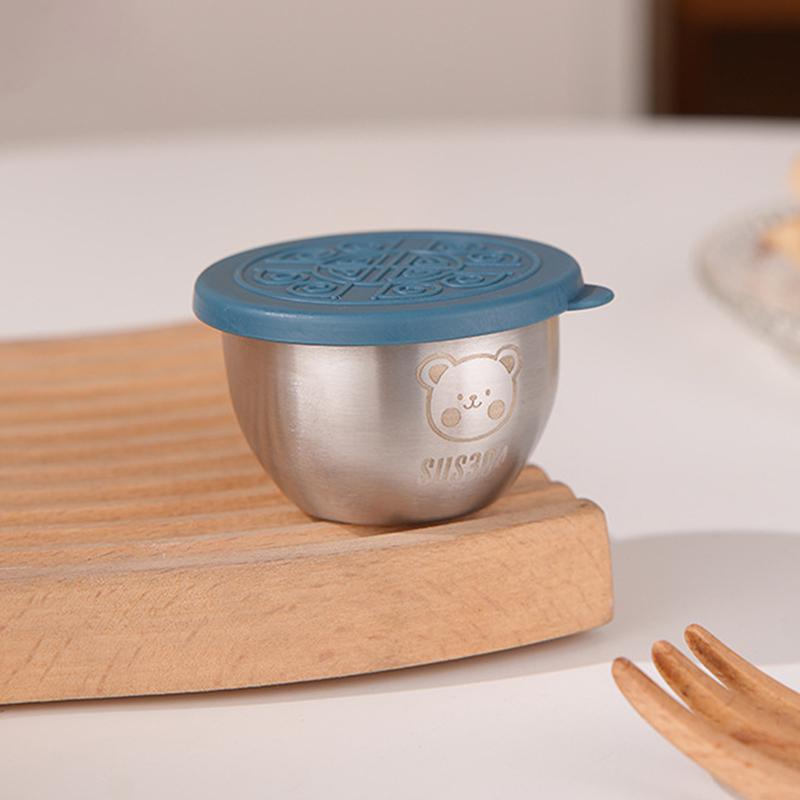 Barbecue Dipping Cup Stainless Steel Dipping Sauce Cup Outdoor Portable Seasoning Dish Salad Jam Cup Western Seasoning Dish