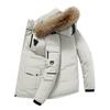 Doudounes pour hommes avec col en fourrure Parka chaude pour hommes Manteaux décontractés en duvet de canard blanc Manteau de neige d'hiver