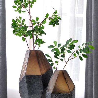 Large Modern Glass Vase for Home Flower Arrangements and Decoration