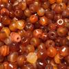 Antique Natural Red Agate Large-Hole Buddhist Loose Beads