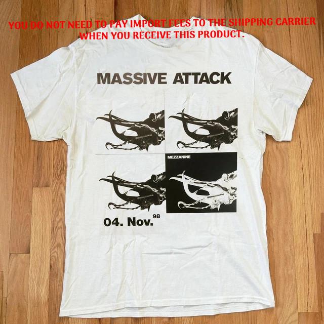 ГОРЯЧИЙ! Футболка Massive Attack Band Летний Тур 2025 S-5XL PN164 Унисекс XXL