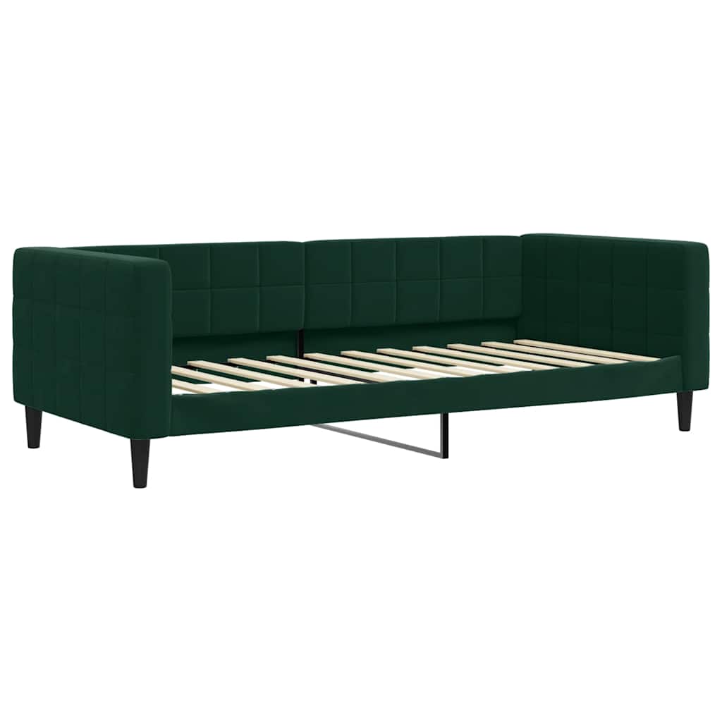 Vidaxl Sofa with Sleeping Function, Dark Green, 90X200 Cm, Velvet