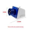 Waterproof Industrial Aviation Plug Connector: Reverse Plug Male-Female, 3-Pin, 4-Hole, 5-Pin, 16/32A-6h
