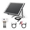 LVYUAN Panel solar monocristalino de alto rendimiento PERC de 25W 1 pieza incluida función de activación de litio LiFePO4 compatible duradero 25 años 12v 21.5