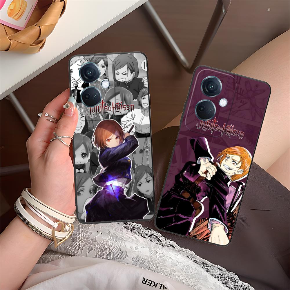 Jujutsu Kaisen Nobara Mobile Phone Case for OPPO Reno 14 13 12 11 10 9 8 7 6 5 F T Pro 5G Colorful Printing Cover Cover Pretty