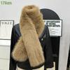 Fake Fur Long Scarf Soft Plush Fur Decor Winter Fluffy Warm Scarf Thick Luxury Wraps Shawl For Women