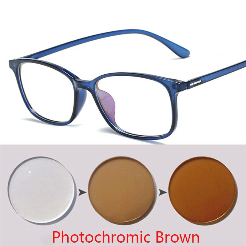 Ultralight TR90 Frame Prescription Eyeglasses Men Women Unisex Retro Square Myopic Optical Eye glasses -0.5 -1.0 -2.0 To -6.0