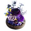 Flor eterna cubierta de vidrio esférico caja de regalo Día de San Valentín Día de la Madre regalo de Navidad flor real de Yunnan flor rosa