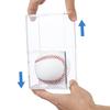 2Pcs Acrylic Baseball Display Case Transparent Cube UV Protected Baseball Holder Golf Tennis Billiard Display Storage Box