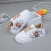 Women's Casual Shoes Are Popular and Trendy. Prints Are Versatile. Wearing Small White Shoes Increases the Inner Height by 3~ 5cm.
