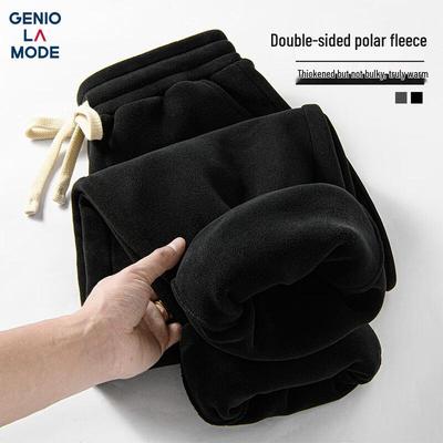 GENIOLAMODE Men's Winter Fleece-Lined Joggers