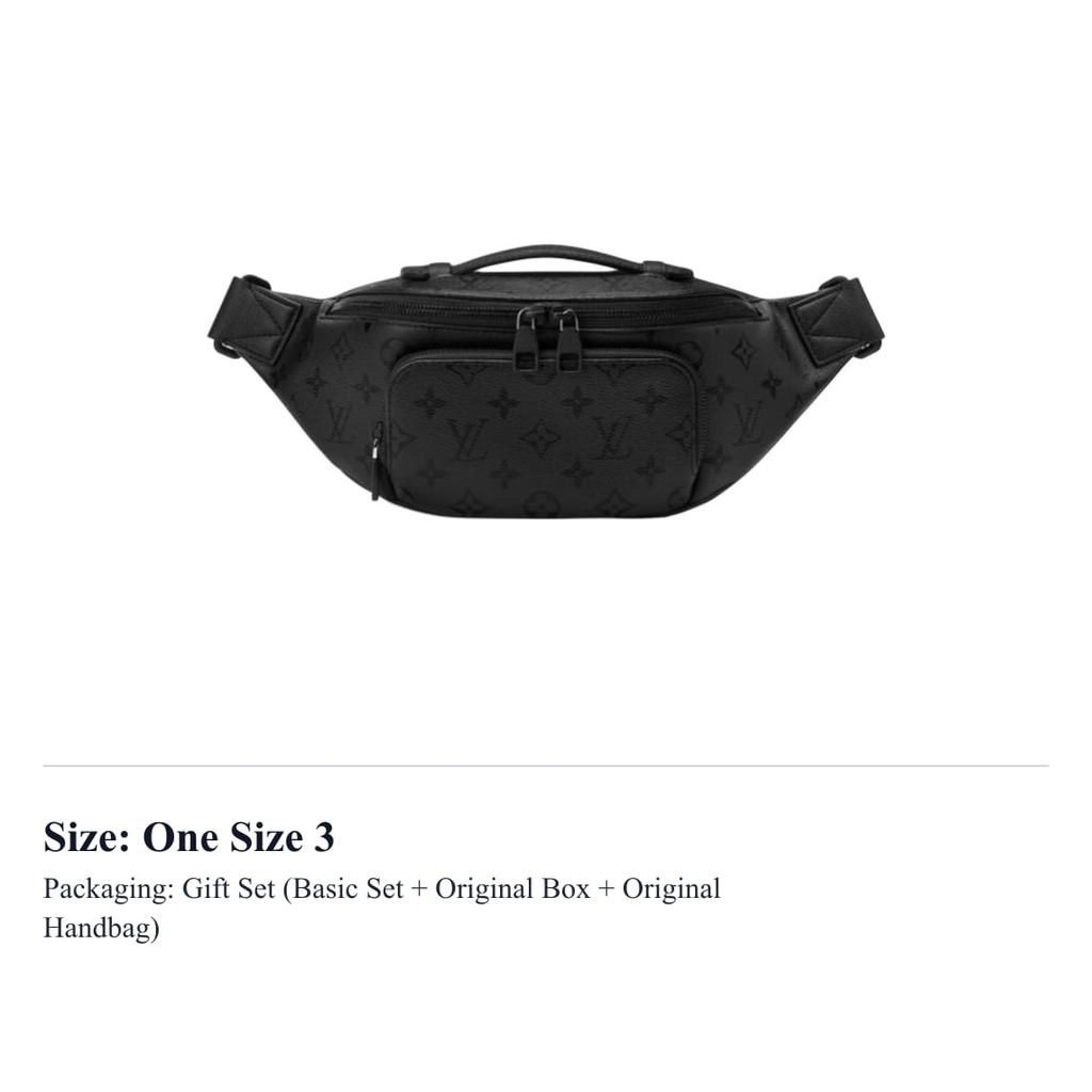 LOUIS VUITTON RUSH Monogram Midnight Coated Canvas Fanny Pack Men's Black M26763