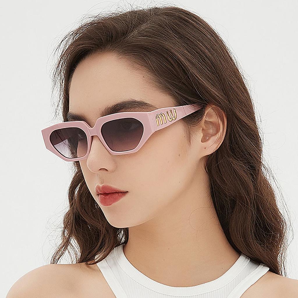 Gafas de Sol Vintage con Montura de PC para Mujer Hombre Marca Ojo de Gato Gafas de Sol Retro Gafas Gafas para Hombre Mujer Gafas de Sol Rectangulares