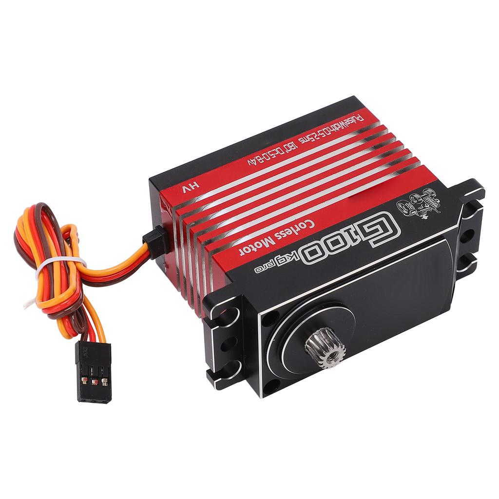 Servo Motor G100 Pro 100KG Metal Steering Arm Torque Digital Model Steering Gear for 1:5 1:6 RC Car Robot Boat