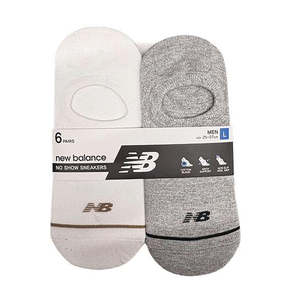 Мужские низкие носки-невидимки New Balance, 6 пар