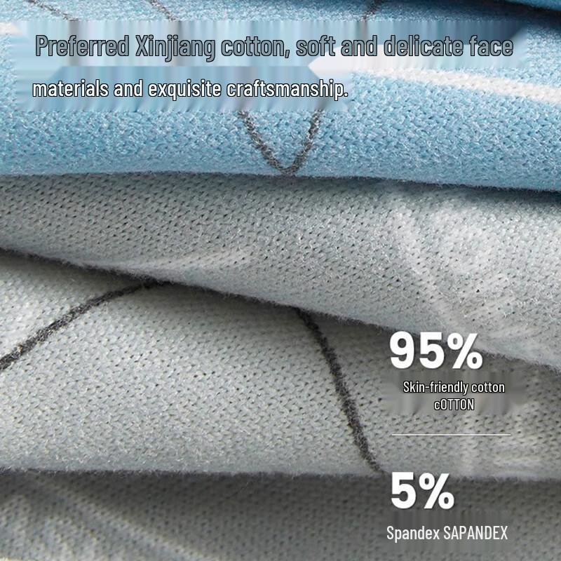 Miiow Men's Antibacterial Cotton Blend Boxer Briefs 4-Pack