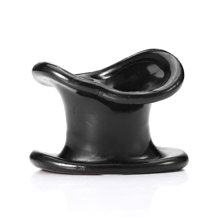 Male Silicone Ball Stretcher Scrotum Testicle BDSM Bondage Time Delay Sleeve Cock Penis Rings Adult Chastity Slave Sex Toys Men