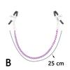 1 Pair Sexy Nipple Clamps Labia Clips With Chain Clip Sm Fetish Bust Massager Stimulate Sex Toy Flirt Bondage Exotic