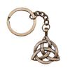 Celtic Knot Charm Hexagram Keychain Irish Amulet Key Ring 28mm Ring