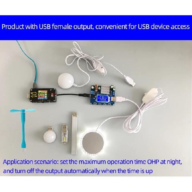 Automatisches Aufwärts-Abwärts-Modul, einstellbar, Konstantspannung, Konstantstrom-Netzteilmodul, DC-DC 5-30V auf 0,6-30V, LCD-Voltmeter