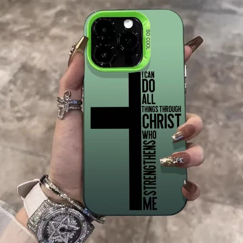 New English applicable iphone16 mobile phone case Apple 15promax/14 trendy brand 13pro12 Europe and America 11xr