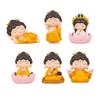 Buddha Statue Portable Ornament Mini Sculpture for Hotel Bookshelf Bedroom