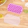 Food Grade Ice Cube Tray Silicone Mold for Whiskey Cocktail, Honeycomb Forms