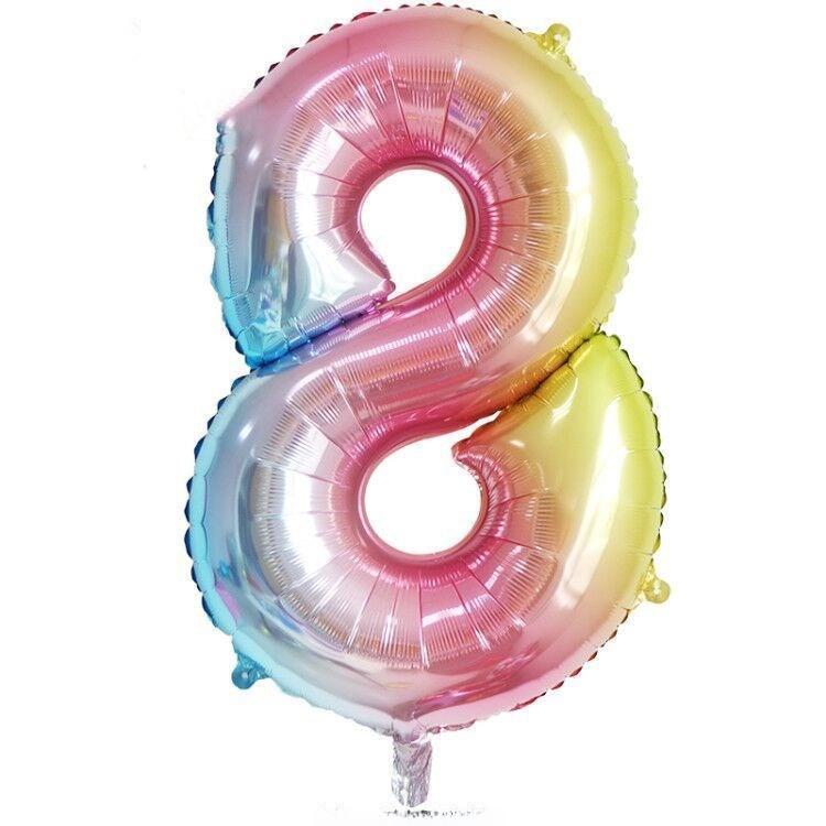 32-Inch Digital Balloons Numbers 0-9 Birthday Par Decoration Wedding Ceremony Room Arrangement Festival Celebration Supplies