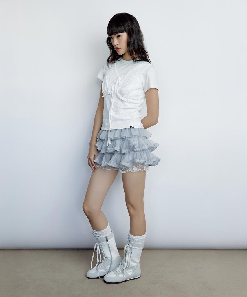 ROUGHNECK Tutu Pants Skirt Gray