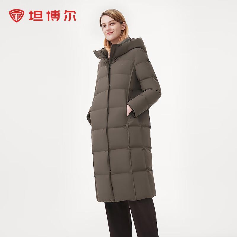 Tanboer Women's Mid-length Hooded Down Jacket 510826A