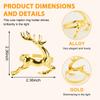 12Pcs Christmas Elk Deer Napkin Rings Gold Alloy Napkin Buckle Napkin Ring Holder Hotel Restaurant Wedding Party Dinner Table De