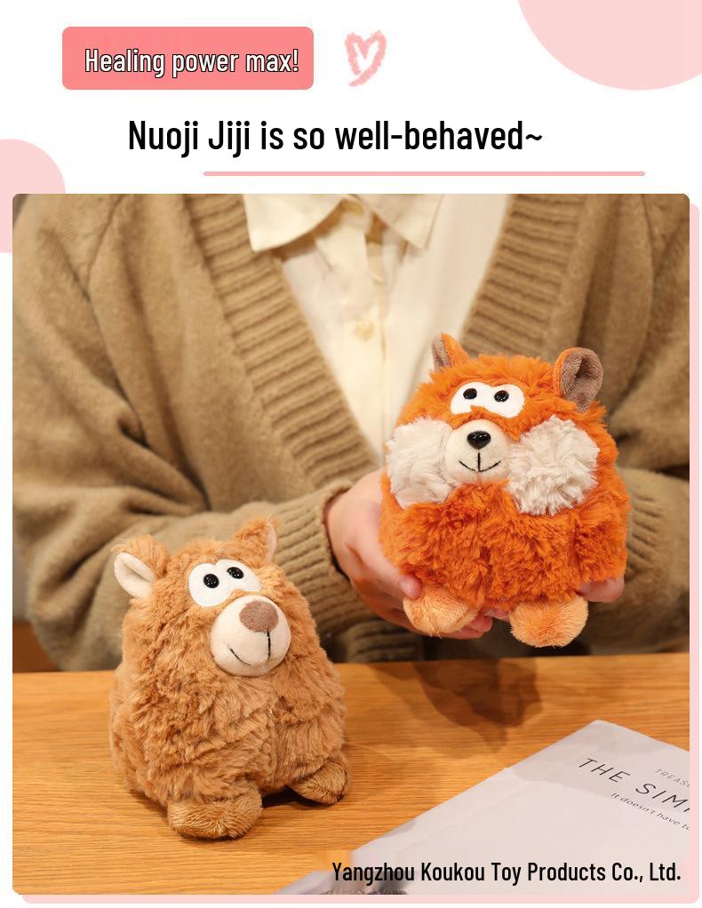 Cute Forest Animals Plush Toys - Lamb, Fox, Bear & Wolf