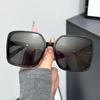 1Pc Sunglasses for Women, Trendy Uv Protection Retro Sunglasses, Square Sunglasses with Rivets, Gradient Color Sunglasses