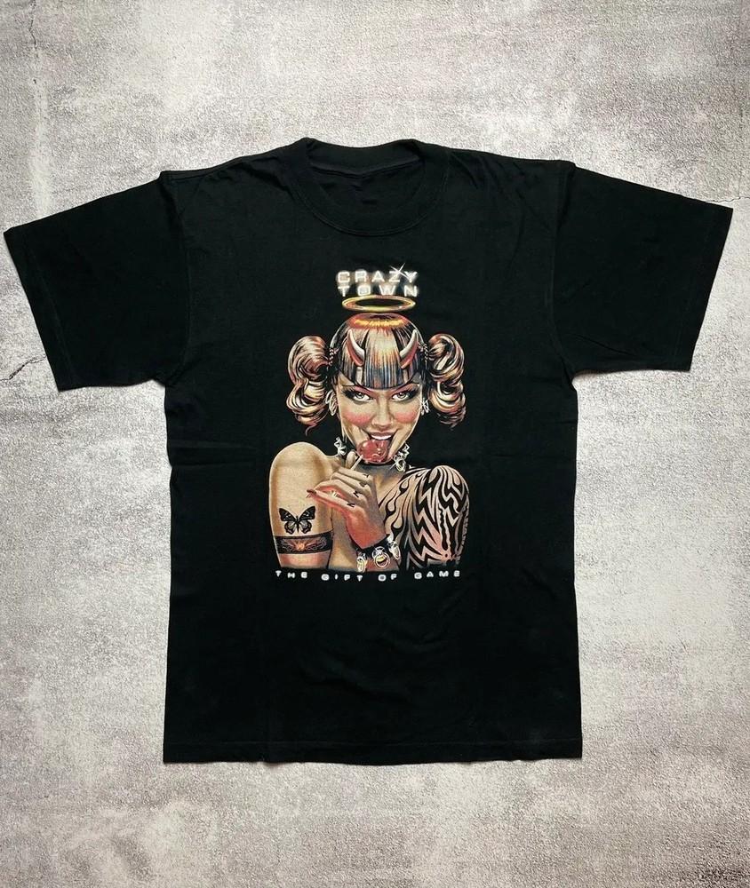 Vintage Crazy Town Band The Gift Of Game Shirt Black S5XL HL009 Unisex T-Shirt XXXL
