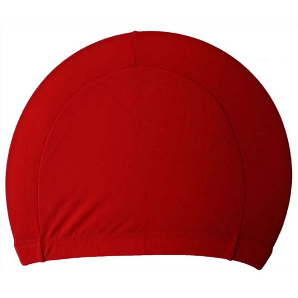 12Pcs Swimming Cap Men Women Nylon Single Color Set Quick Dry Hat Swimming Pool Supplies