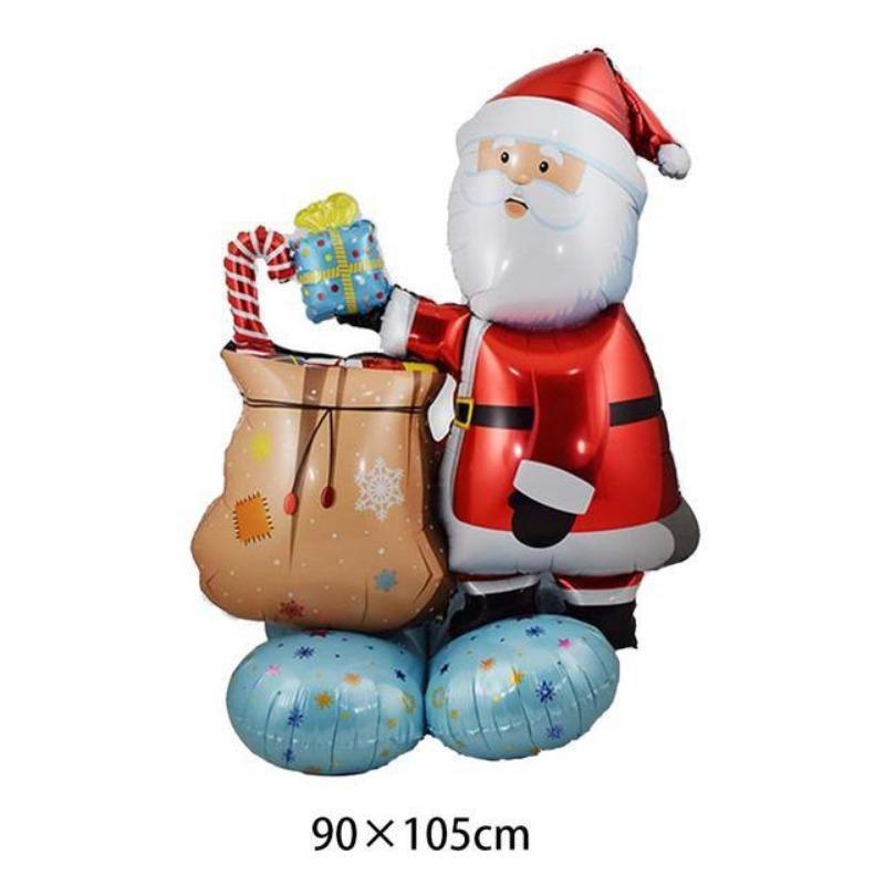 Christmas Foil Balloons Santa Claus Balloon Standding Balloon Christmas Gift Santa Balloon Xmas Party Supplies Home Decortion
