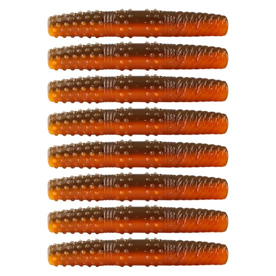 8Pcs Floating Worms Bass Fishing Lures Realistic Looking Bright Colors Reusable Outdoor Fishing Baits Soft Lures