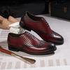 Men'S Business Casual Leather Shoes Cowhide Embossed Oxford Shoes High-End Men'S Shoes Formal Wedding Banquet Shoes