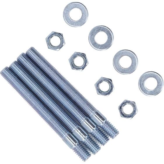 Carburetor Studs Kit, Chazcool 3.5In Carburetor Studs Set Metal Carb Mounting Stud Kit With Spacers For 5/16In Threads Intake