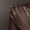 MamacitaSlay Daily Simple Design 18K Gold Plated Silver Color Titanium Rings women trendy women's stainless steel jewelry
