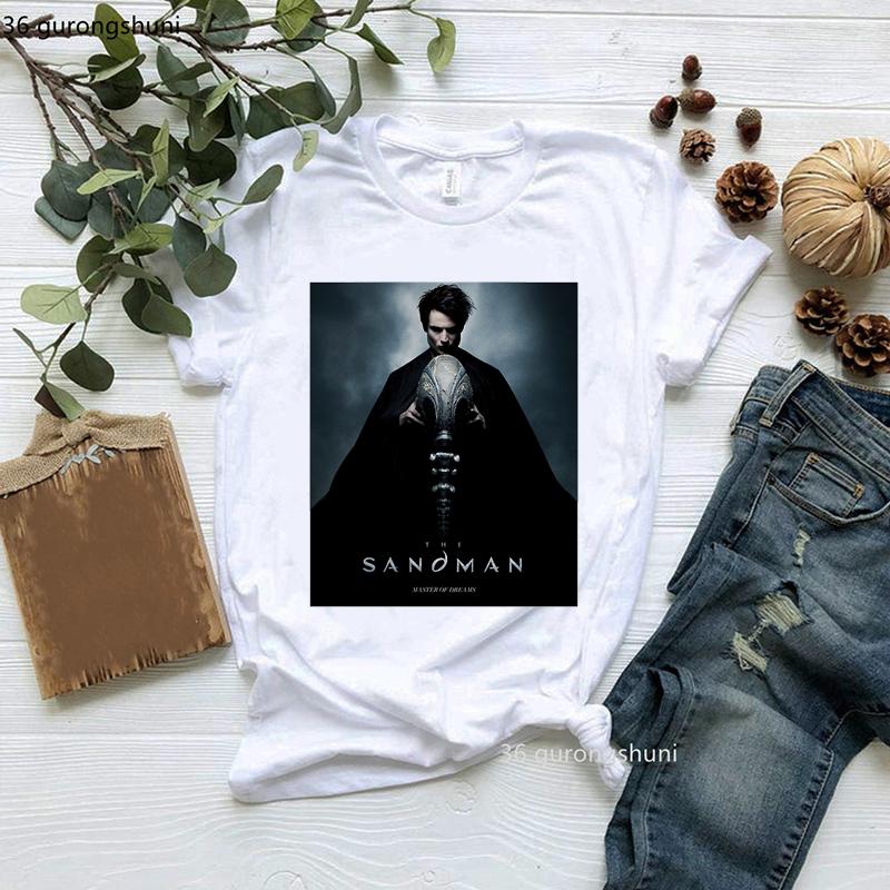 New Cute Hero The Sandman Tshirt Women Clothes Funny Female Clothing Short Sleeve Tshirts 90s Summer Tops Harajuku Streetwear