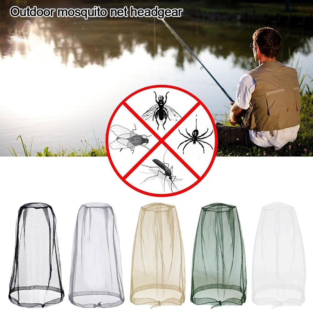 Breathable Mosquito Head Nets Mesh Anti-mosquito Cover Gardening Hat Hat Net Cover  Hiking