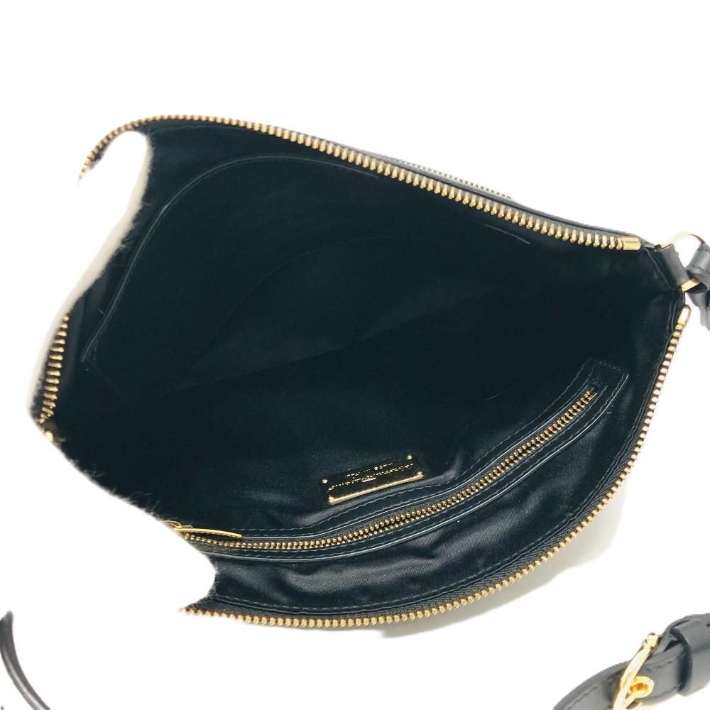 Salvatore Ferragamo Gancini Bag Shoulder Bag Leather Black/GoldHardware
